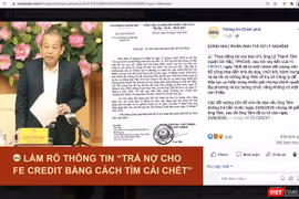 Sự việc liên quan đến thông tin ông Lê Thành Tâm (TP HCM) tìm cái chết vì vay nợ của Fe Credit và bị đe dọa thu hút sự quan tâm của cộng đồng mạng