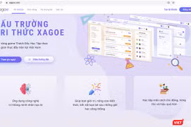 Giao diện ứng dụng công nghệ giáo dục XAGOe - Đấu trường Tri thức vừa được đưa vào sử dụng miễn phí dành cho học sinh THPT tại Đà Nẵng