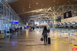 Một góc Sân bay quốc tế Đà Nẵng trong mùa dịch COVID-19