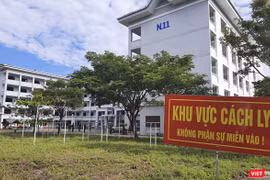 Khu cách ly tập trung COVID-19 tại Trường Trung cấp Cảnh sát nhân dân 5 (xã Bình Phục, huyện Thăng Bình, tỉnh Quảng Nam)