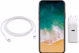 Bạn có thể sạc iPhone nhanh hơn với cáp chuyển USB chuẩn C sang cổng Lightning và sạc 29W của MacBook. (Nguồn: MacRumors)