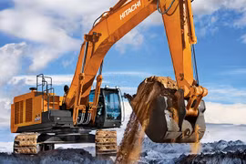 Máy xây dựng góp phần rất quan trọng vào việc rút ngắn thời gian thi công. (ảnh: Hitachi)