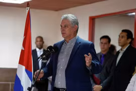 Chủ tịch Cuba, ông Miguel Diaz-Canel - Ảnh: Reuters. 