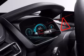 Mô phỏng công nghệ màn hình không gương của Bosch. 