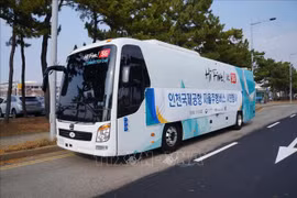  Xe buýt tự lái tại Seoul, Hàn Quốc. Ảnh minh họa: YONHAP/TTXVN
