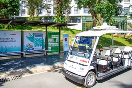 Xe tự hành của Yamaha, FPT chạy “nuột” trong khu đô thị Ecopark