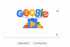 Màn hình hiển thị của trang web www.google.com