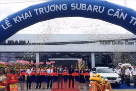 Lễ khai trương showroom 3S đầu tiên của Subaru tại ĐBSCL. Ảnh: Tr.N