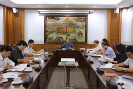 Thứ trưởng Tạ Quang Đông chủ trì cuộc họp về Chiến lược Văn hóa đến 2030 của Bộ Văn hóa, Thể thao và Du lịch. Ảnh: báo Văn Hóa