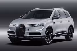 Bản vẽ đồ họa ý tưởng về một mẫu SUV mang thương hiệu Bugatti