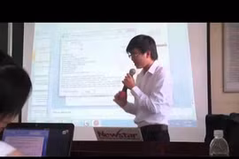 Một giờ học có sử dụng trình chiếu điện tử tại Đại học Cần Thơ. Ảnh: YouTube