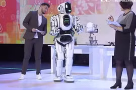 Robot Boris xuất hiện trong sự kiện ở Nga. ẢNH: YOUTUBE