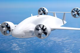 Mẫu concept drone chở hàng củaSabrewing. Ảnh:Sabrewing. 