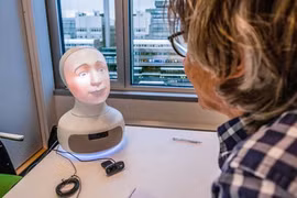 Robot Tengai. Ảnh: Furhat Robotics
