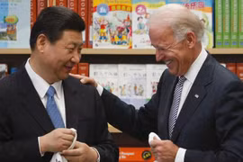 Chủ tịch Tập Cận Bình và Phó Tổng thống Joe Biden (Ảnh: Reuters)