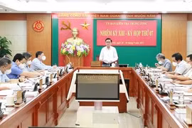 Toàn cảnh cuộc họp kỳ thứ 7 của Uỷ ban Kiểm tra Trung ương.