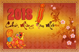 Năm mới Mậu Tuất đã tới (ảnh thiepmung.com)