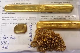 Vàng dỏm bị thu giữ
