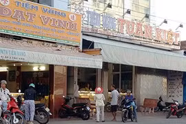 Tiệm vàng Tuấn Kiệt ở xã Tắc Vân, TP Cà Mau. Ảnh: TRẦN VŨ