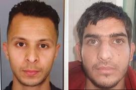 Hai nghi can Salah Abdeslam (trái) và Ahmad Almohamad - Ảnh: Telegraph