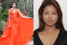 Hoa hậu Phạm Hương hiện tại và Phạm Hương cách nay 4 - 5 năm (phải) - Ảnh: Sơn Collection , T.L