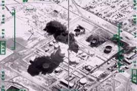 Máy bay Nga không kích trúng một mục tiêu khủng bố ở Syria 