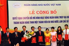 Ban lãnh đạo mới của OceanBank. 
