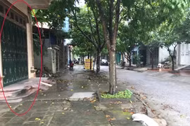 Nhà riêng của Trung tá Lê Đức Tùng bị đối tượng lạ mặt nổ súng. Ảnh: TKP