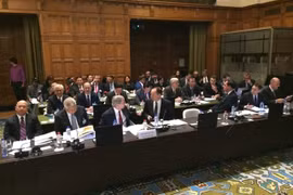 Đoàn Philippines tại phiên tòa ở The Hague - Ảnh: Official Gazette