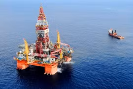 Giàn khoan Hải Dương 981. Ảnh: Xinhua