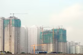 Tổ hợp chung cư ở khu đô thị Linh Đàm (Hoàng Mai, Hà Nội) - Ảnh Vũ Quang