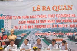 Tới ngày 6/5 các hầu hết cán bộ, lãnh đạo quận Ngô Quyền đã có mặt tại Lễ ra quân đảm bảo TTATGT nhân kỷ niệm 60 năm giải phóng Hải Phòng 