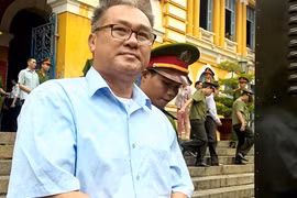 Ông Danh sau phiên xử. Ảnh: Hải Duyên. 