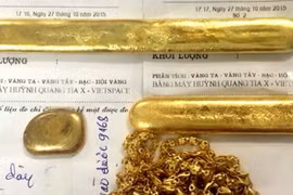 Một số mẫu vàng rởm bị phát hiện trên thị trường