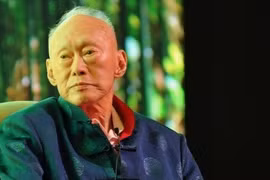 Ảnh chụp cựu Thủ tướng Singapore Lý Quang Diệu hồi tháng 3.2013 - Ảnh: AFP 