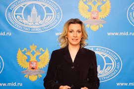 phát ngôn viên Bộ Ngoại giao Nga Maria Zakharova