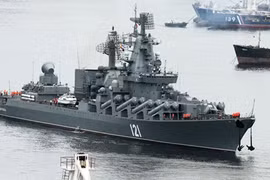 Tuần dương hạm Moskva của Nga. Ảnh: Ria Novosti
