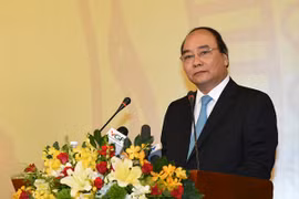 Thủ tướng Nguyễn Xuân Phúc phát biểu khai mạc hội nghị. Ảnh: VGP