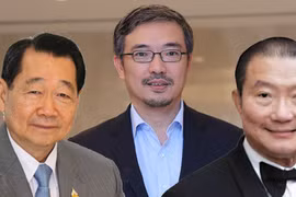 Từ trái qua: Dhanin Chearavanont (#2), Tos Chirathivat (#1), Charoen Sirivadhanabhakdi (3).