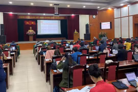 Toàn cảnh Hội nghị cung cấp thông tin về phòng vệ thương mại cho các cơ quan báo chí do Ban Tuyên giáo Trung ương phối hợp với Bộ Công thương tổ chức.