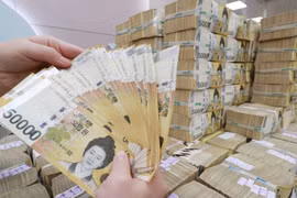 Đồng won của Hàn Quốc (Nguồn: Youhap)