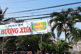Quán Hương Xưa nơi xảy ra vụ việc