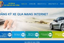 Các bước đăng ký xe qua mạng internet