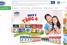 Giao diện Eshop - Giấc mơ sữa Việt của Vinamilk