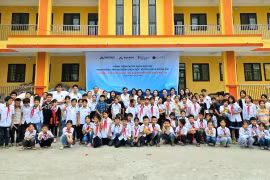 Học sinh trường Tiểu học dân tộc bán trú Châu Quế Hạ vùng 135 trải nghiệm hoạt động STEM