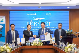 Jovita bắt tay Bamboo Airways đưa nước uống kiềm lên máy bay