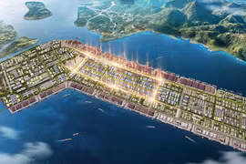 Phối cảnh khu bến cảng Lạch Huyện, Hải Phòng (Nguồn: haiphong.gov.vn)