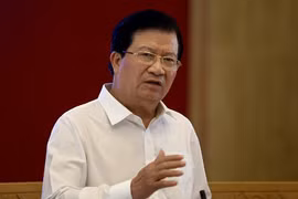 Phó thủ tướng Trịnh Đình Dũng làm việc với các bộ, ngành tại Khánh Hòa về dự án cao tốc Bắc - Nam. Ảnh: Xuân Ngọc.
