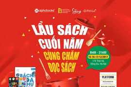 Việc gọi một chương trình Hội sách là "Lẩu sách" và định hướng tiếp cận khách hàng kiểu "bán sách theo cân" đã bị sự phản ứng quyết liệt của cộng đồng. Hình minh họa: poster do Alpha Books công bố.