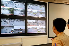 Hệ thống Camera giám sát giao thông qua biển số xe. Ảnh minh hoạ: CA TP.HCM